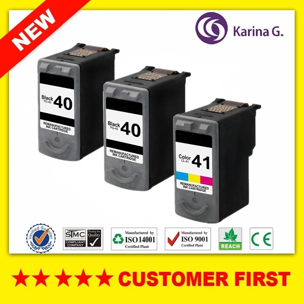 

3PCS  for PG-40 CL-41 PG40 CL41 Ink Cartridge for CANON PIXMA MP150 MP170 MP180 MP210 MP450 iP1600 iP1800 iP6220D iP2200 Printer