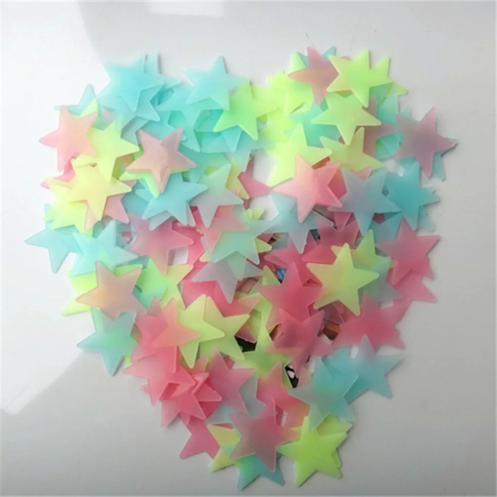 Glow In The Dark Star Stickers Decal Baby Kids Gift Nursery Room Home