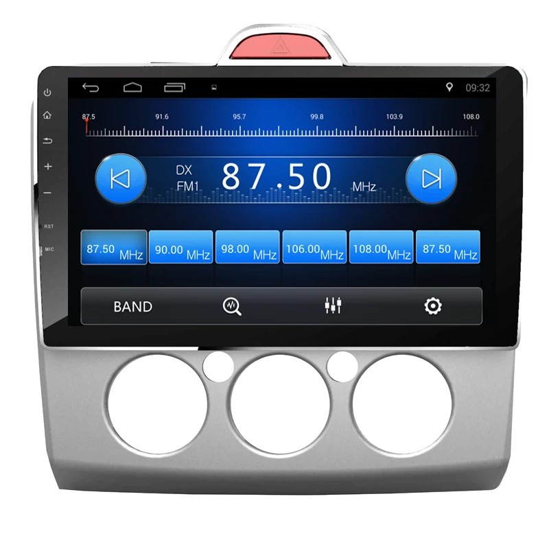 Cheap 2din Android 7.1/8.1 10.2" Car Multimedia Player Radio GPS Navigation for 2004 2005 2006 -2011 Ford Focus Exi MT with WIFI 3