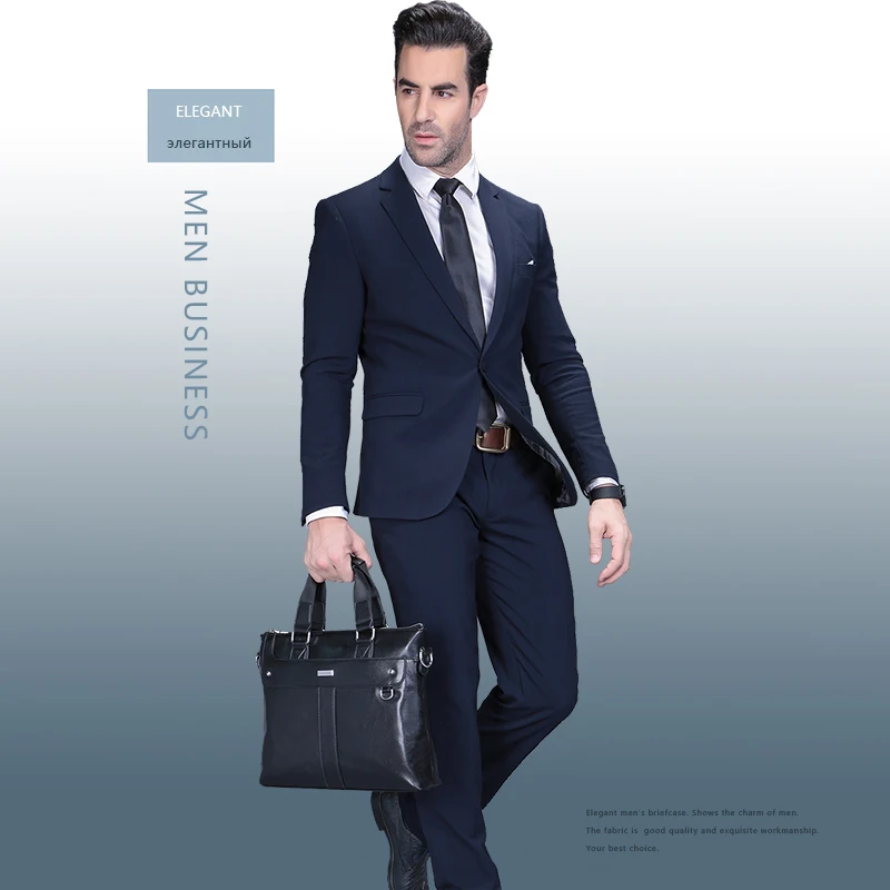  VORMOR 2019 Men Casual Briefcase Business Shoulder Bag Leather Messenger Bags Computer Laptop Handb