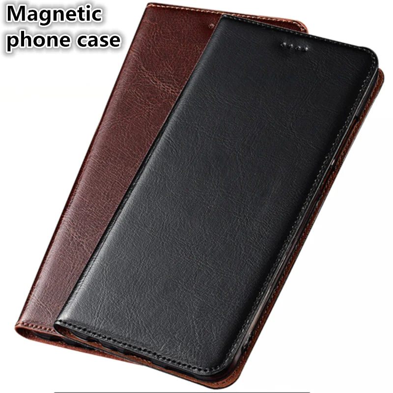 

HX14 Genuine Leather Phone Case With Card Slot For Xiaomi Mi MAX 3(7.0') Case For Xiaomi Mi MAX 3 Phone Bag Stand Coque