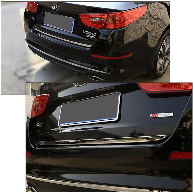 Нержавеющая сталь Chrome задняя дверь багажника Крышка отделкой Интимные аксессуары для KIA K5 OPTIMA
