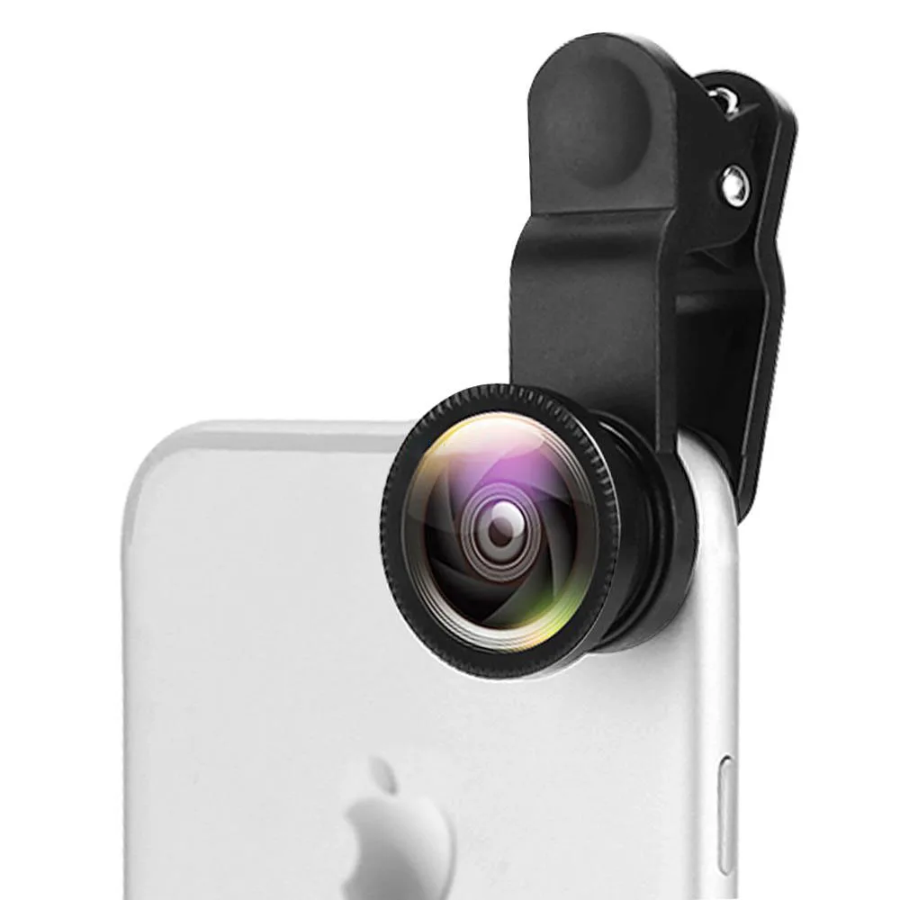 

Special Effects Mobile Phone Lens HD 3-in-1 Wide Angle Fisheye Lens External Macro Camera For iPhone Smartphone Accessories