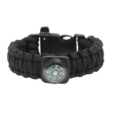 

HOT Bran New Outdoor Self-rescue Parachute Cord Bracelets Compass Survival Camping Travel Kit Drop shipping Z0606
