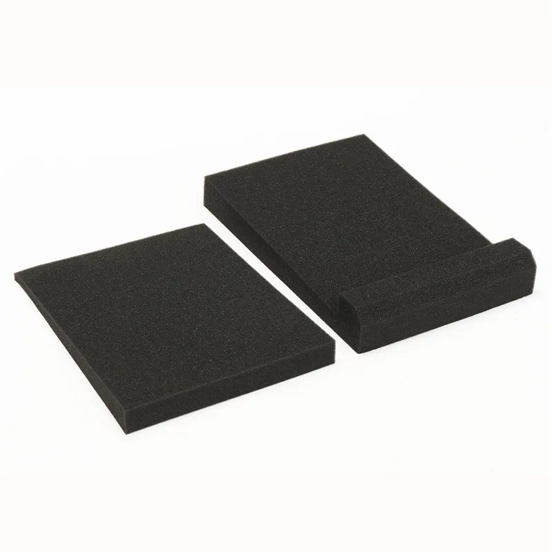 1 Set Sponge Black Studio Monitor Speaker Acoustic Isolation Foam