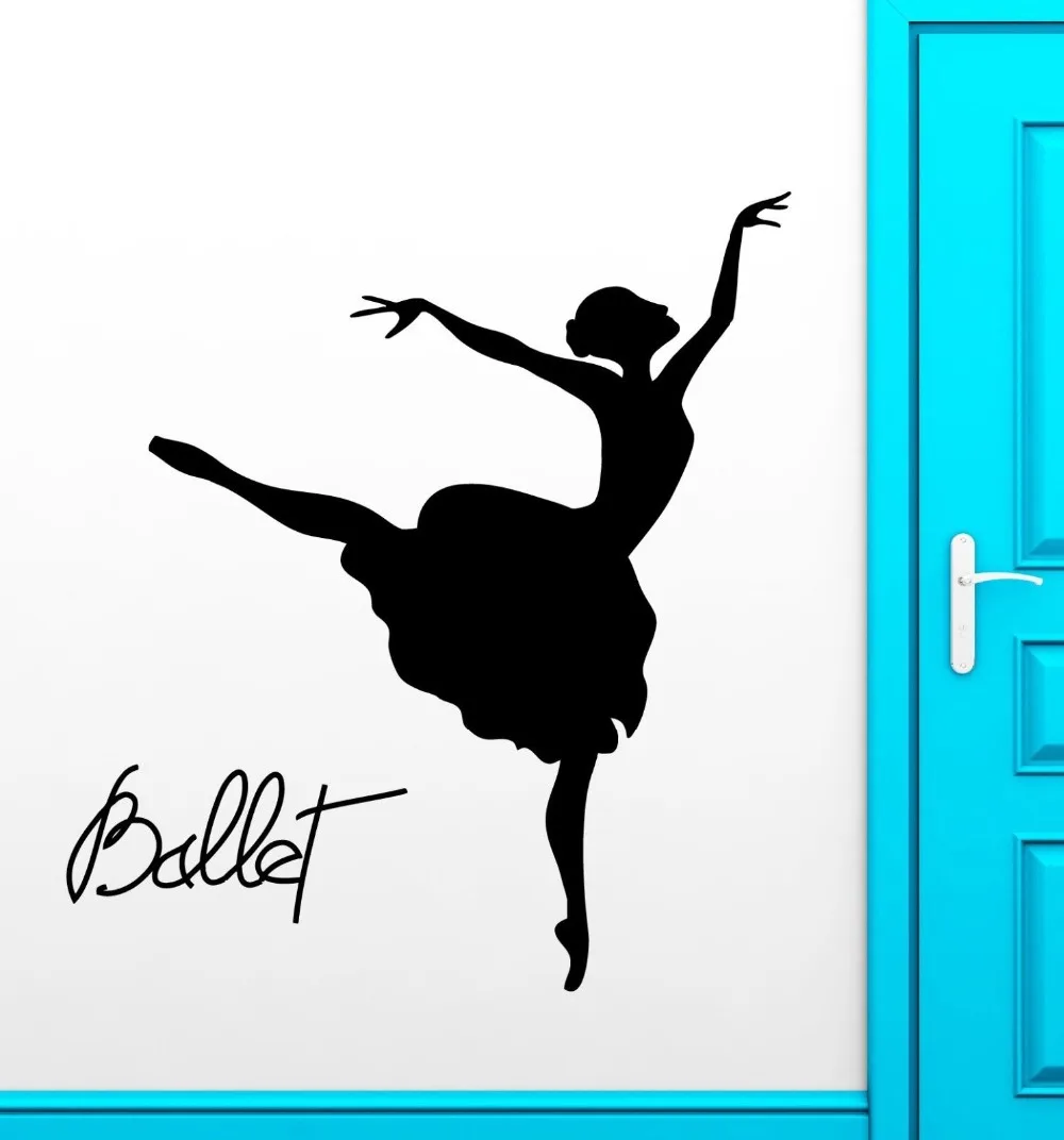 Ballet Dancer Wall Stickers Dance Theatre Passion Vinyl Decalin Wall