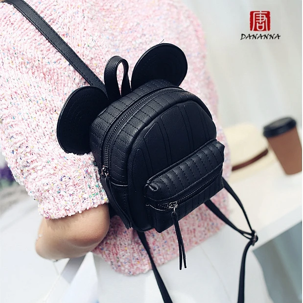 Mochila feminina женская bookbag Симпатичные Микки рюкзак Девочки-подростки старинные сумка сумки плеча mochila feminina