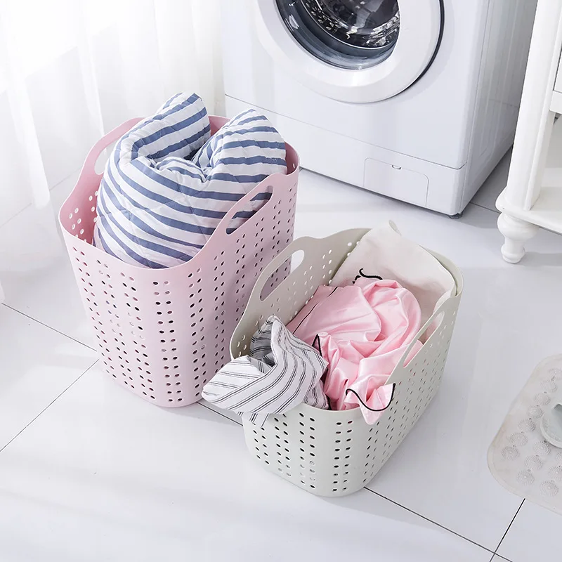 البلاستيك المحمولة القذرة سلة للغسيل و المنزل الحمام أشتات الأطفال لعب الطفل الغسيل القذرة صندوق تخزين ملابس سلة