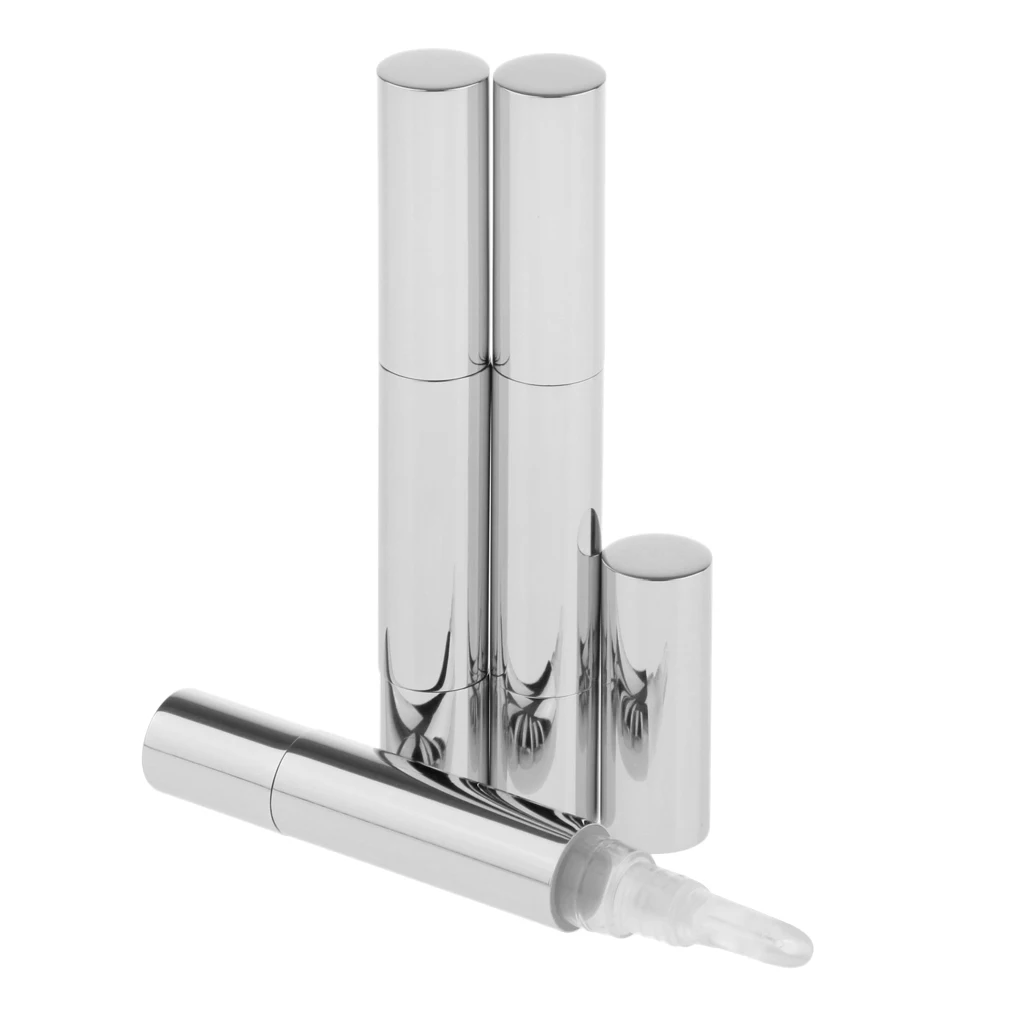 入荷予定 5本 空チューブ ブラシ付き 化粧品容器 メイクアップ 3ml ネイルオイルペン ツイストペン 化粧品 リップグロスチューブ 多色選べる 透明