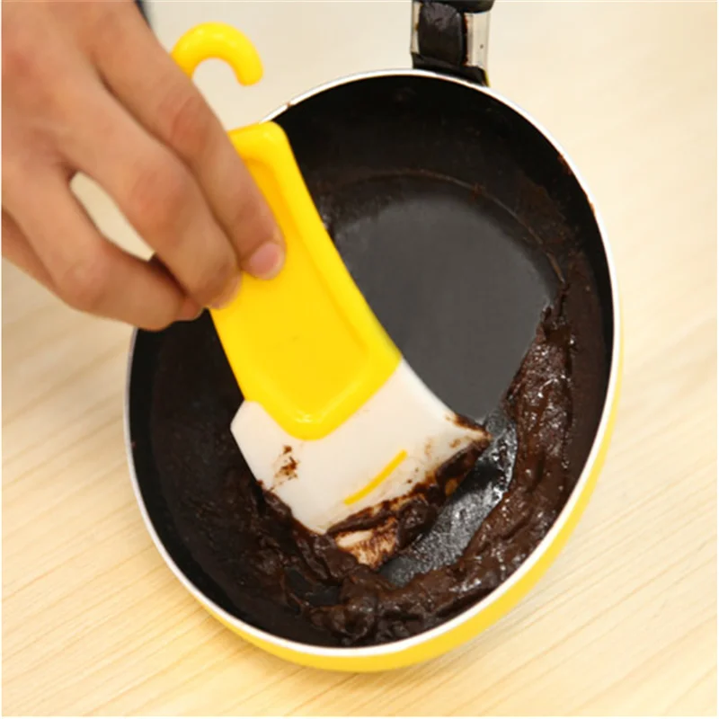 

1PC Creative Kitchen Tools Scrape Cooking Tool Pot Kitchen Gadgets Reusable Silicone Cleaning Pan Scraper Kitchen Accessories ,Q