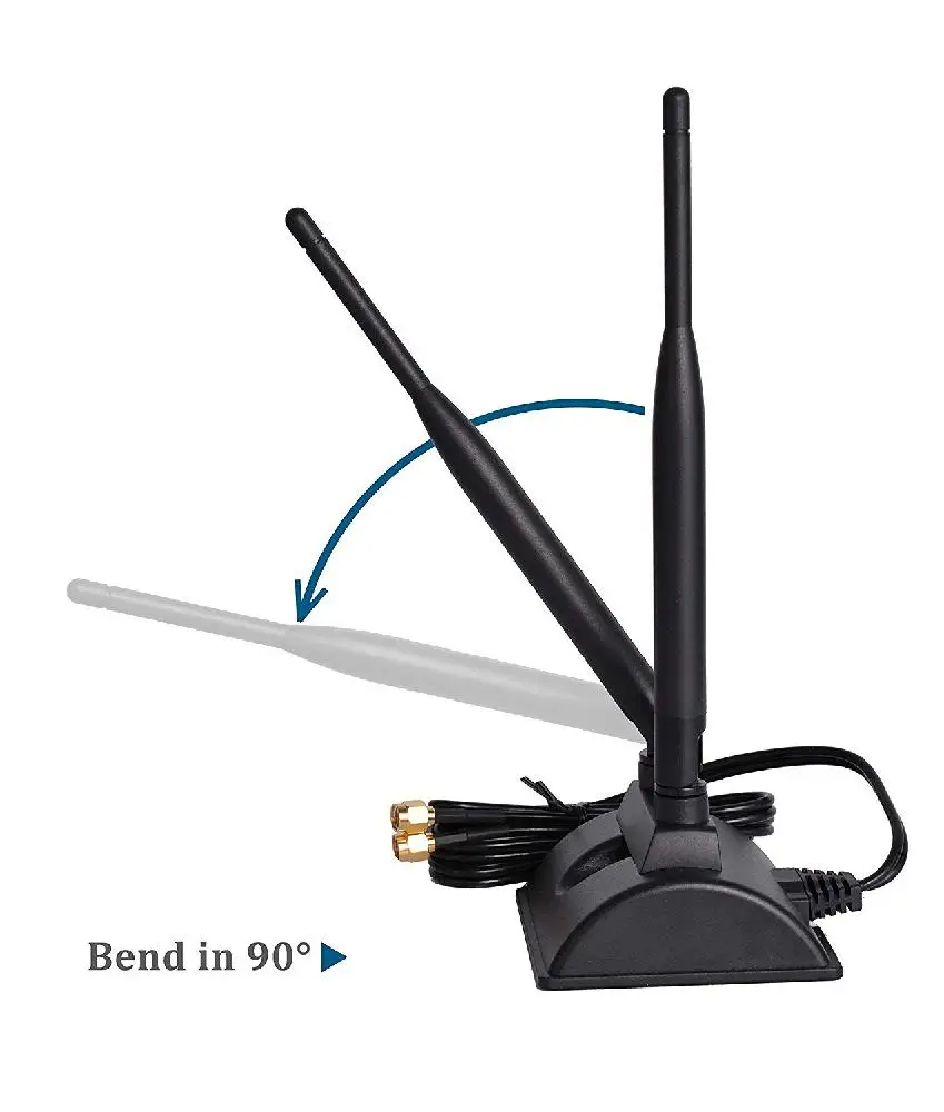 WiFi антенна с RP-SMA разъемом 2,4 ГГц 5 ГГц Двухдиапазонная 6dBi сетевая карта маршрутизатор Мобильная точка доступа R25
