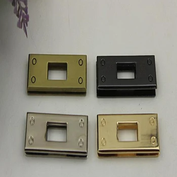 

6PCS/lot Handbags hardware accessories Shoe buckle Handbags decorative clasp lock handle Lock screw lock handle rectangle corns