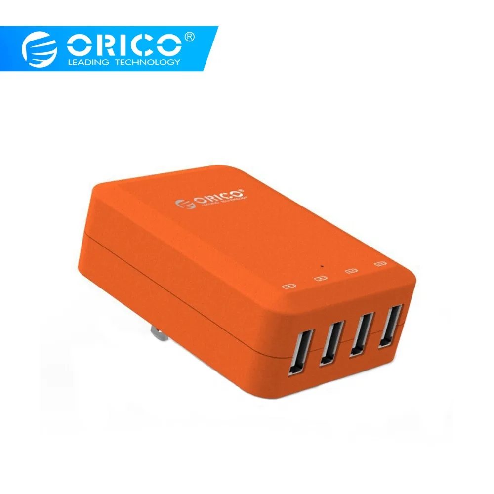 ORICO 4 порта USB Смарт зарядное устройство настенное зарядное устройство складной разъем дизайн для телефона/Pad США штекер