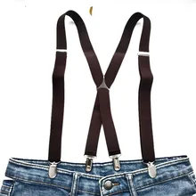 Мужские подтяжки кофейного цвета в форме х, женские подтяжки, юбка-брюки для детей и взрослых