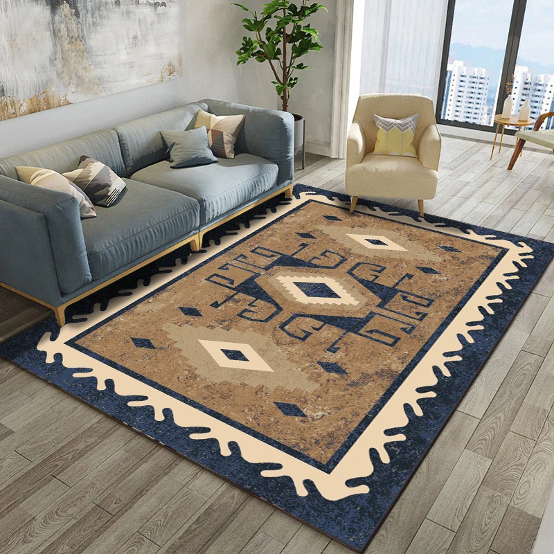 Retro Bohemia style Carpets For Living room sofa coffee table Big Area Rugs Bedroom Bedside Full shop Rectangle Floor Mat carpet