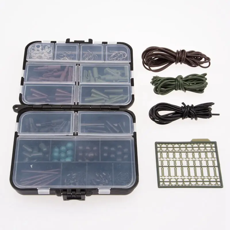 

Fishing Tackle box bundle carp safety weight clips hooks swivels Quick links