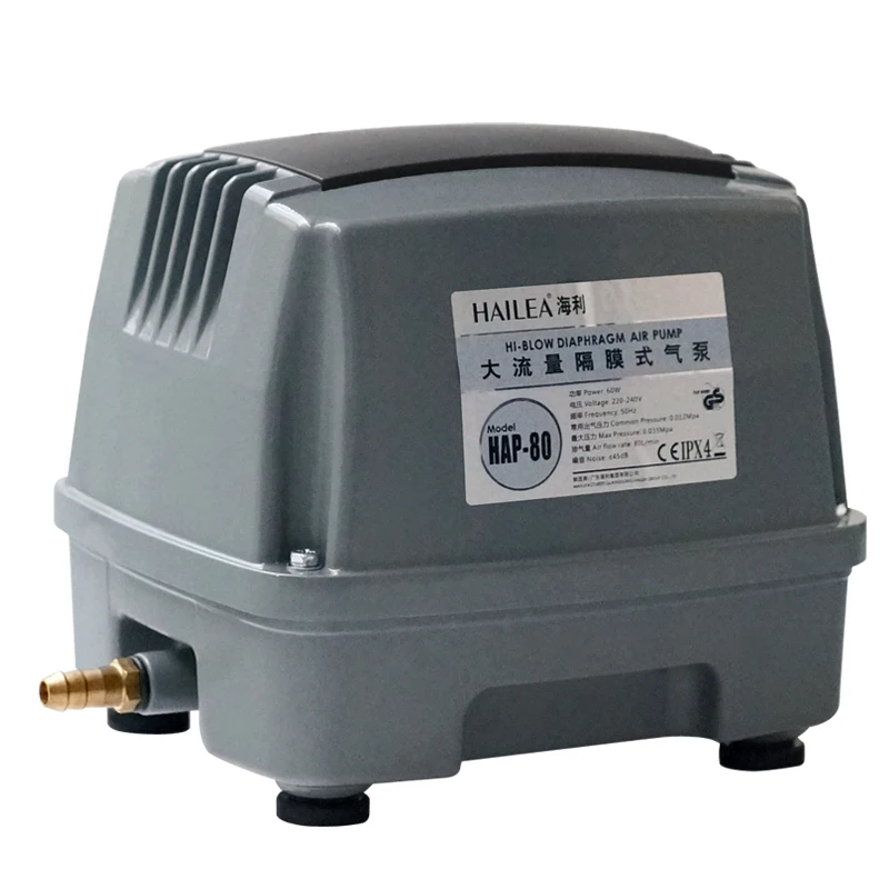HAILEA HAP-60 hi-flow мембранный воздушный насос для koi pond Mute увеличение содержания