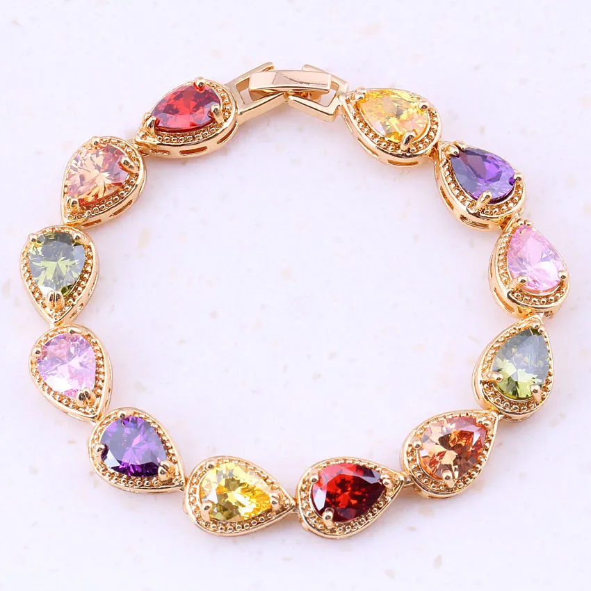 Distinctive Multicolor Synthetic Multicolor Yellow Gold Color Trendy