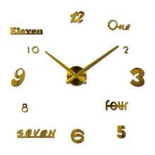 Новые Настенные часы кварцевые часы reloj de pared современный дизайн большие декоративные часы Европа акриловые наклейки гостиная klok