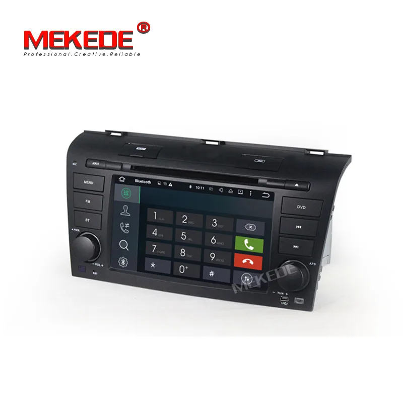 Top MEKEDE M518 7inch 2din Quad core pure android 7.1 car radio car gps dvd player for Mazda 3 2003-2009 support google playstore 4