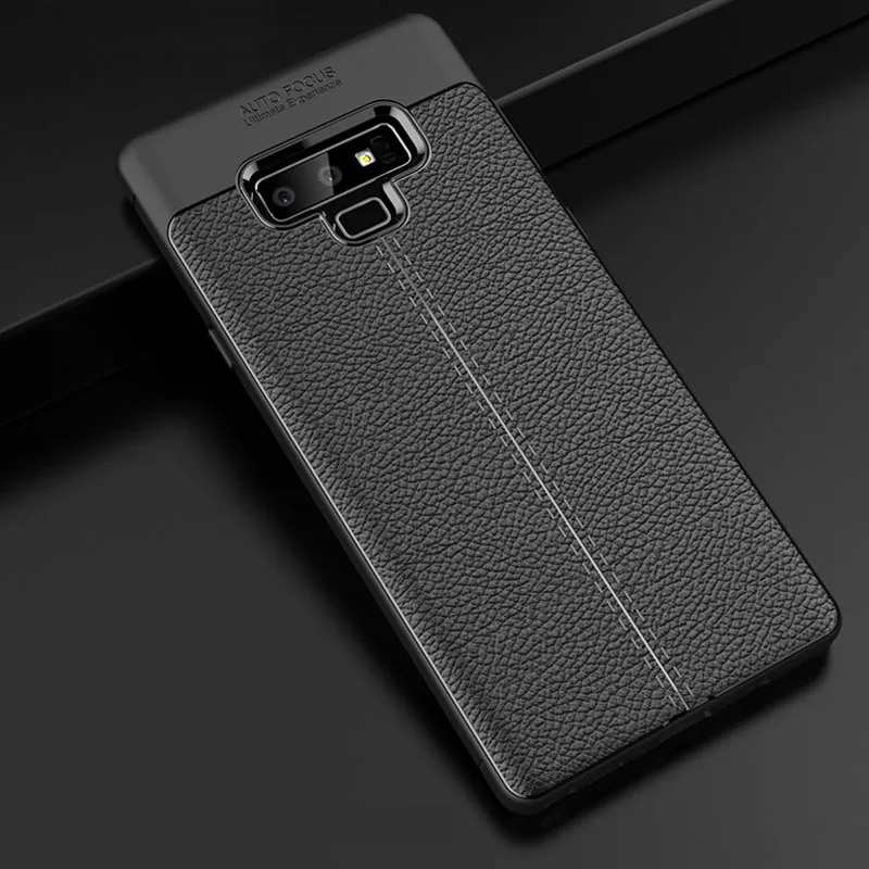 

YUETUO luxury leather Pattern phone back etui,coque,cover,case for samsung galaxy note 9 note9 silicone silicon accessories
