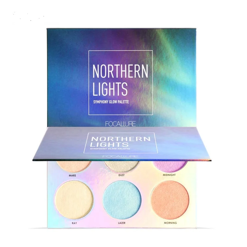 Brand Highlighter Illuminating Makeup Palette Glow Kit Highlighting Wet Soft Aurora Bronzer Shimmer Face Eyeshadow Palette