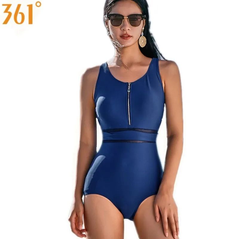 

361 Swimsuits for Women One Piece Bikini Zipper Lace Backless Female Swimwear 2018 Women Swimming Suit Sexy Wirefree Swim Suit