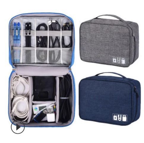 

New electronic battery charger Storage Baoyang ion Polyester data Cable Storage Package Multifunctional Digital Package
