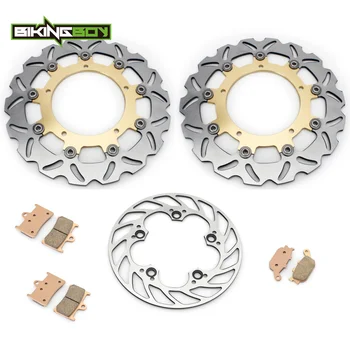 

BIKINGBOY Light Weight Front Rear Brake Discs Disks Rotors Pads For Yamaha YZF R6 03 04 2003 2004 R6S 03 04 2005 2006 2007 2008