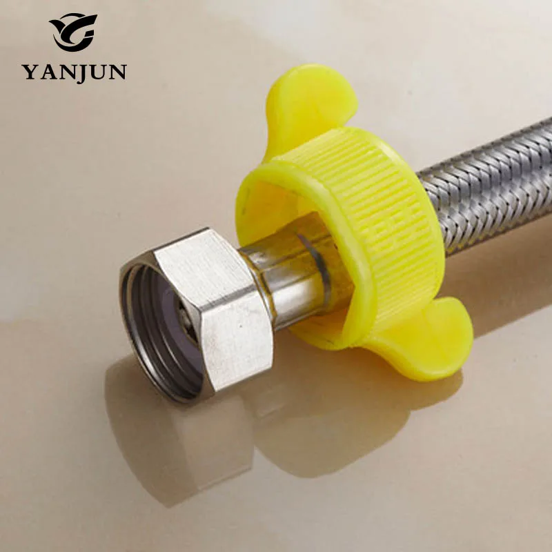 Yanjun 2 حزمة المقاوم للصدأ دش خرطوم السباكة خرطوم حمام منتجات الحمام الملحقات 40/50/60/80/100/120/150 سنتيمتر YJ-7005