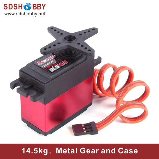 

14.5kg/63g PowerHD Brushless Digital Servo BLS1413 for 1/8 Buggy, Metal Gears, Compatible with FUTABA/JR/SAVOX