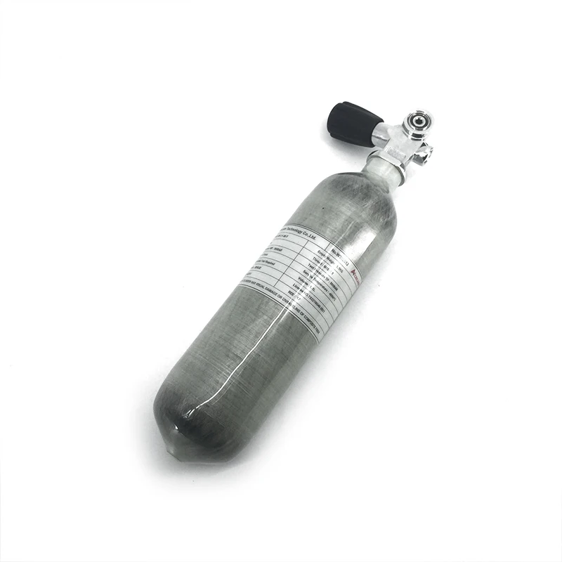 

AC3011 HPA 1.1L mini tank 4500psi airforce pcp paintball tank accessories carbon fiber cylinder with diving YOKE valve ACECARE