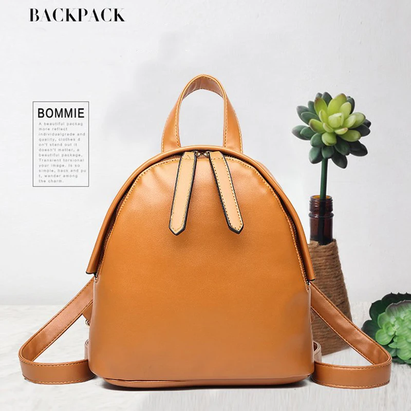2018 damen mode rucksack casual schulter tasche college stil hohe qualität paket einfache feste farbe