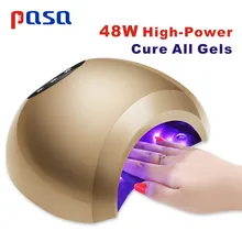 48 Вт Сушилка для ногтей светодиодный светильник для ногтей Гель-лак отверждения лампа с нижней 10 s/30 s/60 s таймер ЖК-подсветка витрины для сушки ногтей инструменты для дизайна ногтей
