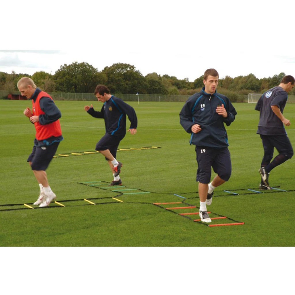 Agility Training Ladder Anti-Slip Rubber Speed Training Equipment Flat Rung for Football Running Soccer Training Aids