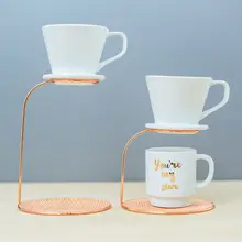 VFGTERTE, двойной слой, нержавеющая сталь, фильтр для кофе, капельница, горшок, стойка для чайной чашки, подставка, поддержка, бытовая, сделай сам, аксессуары для кофе