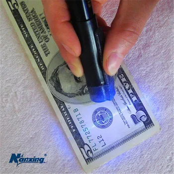 

[Nanxing]Convenient Counterfeit Money Detector Pen with UV lamp fake money note top hot sale Portable detector NX-799