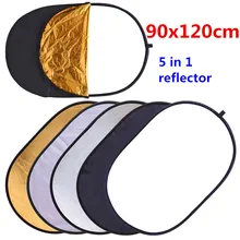 CY 90x120cm 5 w 1 przenośny składany owalny multi-disc light photo reflektor studyjny fotografia akcesoria fotograficzne