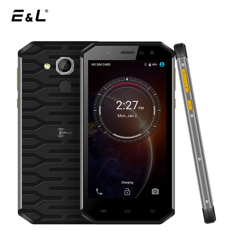 E L S50 4G LTE Waterproof Shockproof Smartphone Android 6 0 MT6753 Octa Core 3 32G