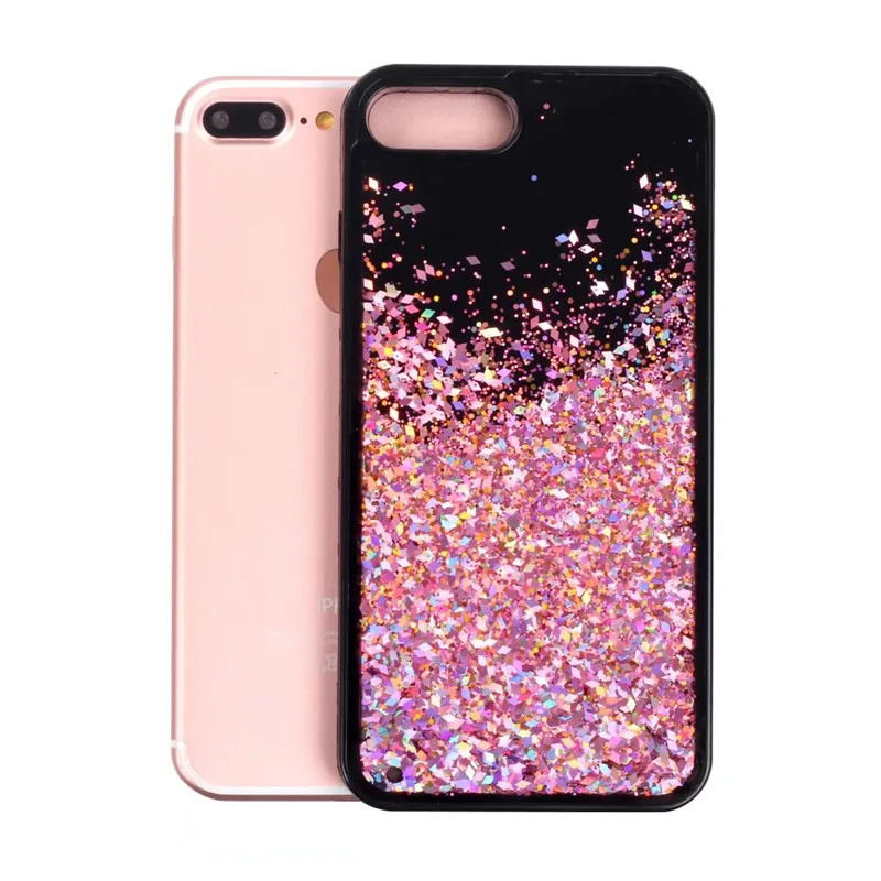 Luxury Dynamic Liquid Glitter Sand Quicksand Star Cases