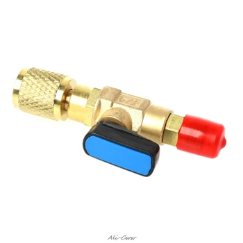 

1/4" Male to 1/4" Female Straight Ball Valve AC Charging For R22 Refrigerant
