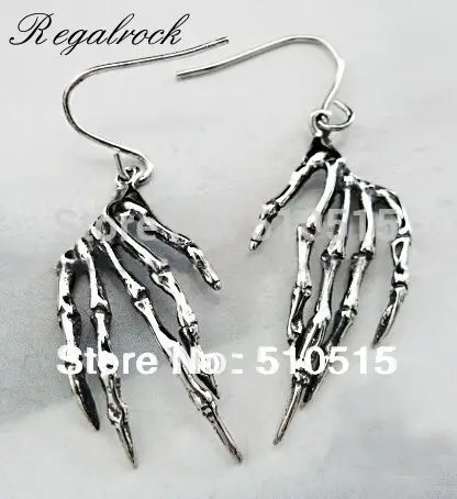 

Regalrock Fashion Monkey Hand Skeleton I Am Legend Zombie Earrings