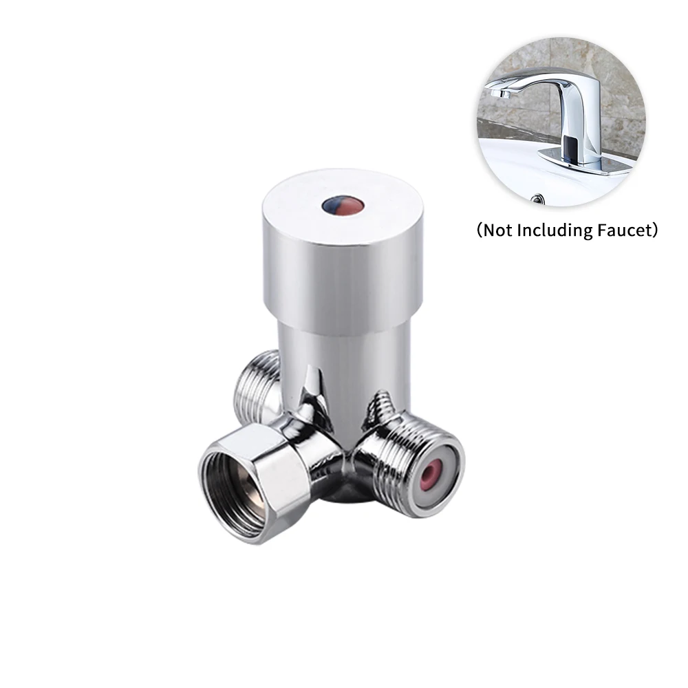 Faucets Temperature Mixer Bathroom Faucet Temperature Valve Automatic Sensor Faucet Ceramic Valve Core Chrome Copper