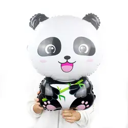 Дети мультфильм панда фольги Воздушные шары надувная игрушка 79,5*46,5 см Большой размер воздушный шар милый воздушный шар в форме животного