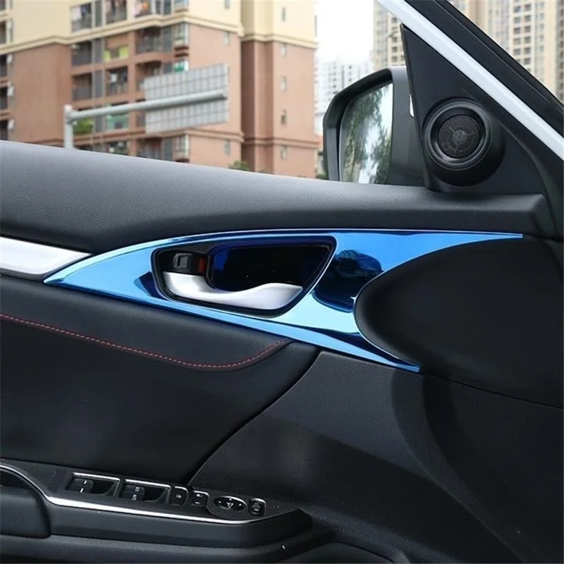 

Door Handle Automobile Chromium Upgraded Decorative Car Styling Accessory Modification Decoration 16 17 18 19 FOR Honda Civic