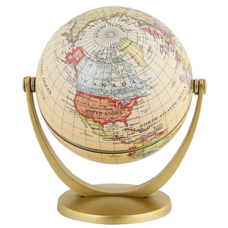 Ретро вращающийся мир Глобус земля античный домашний офис Настольный Декор география образовательная обучающая Карта школьные