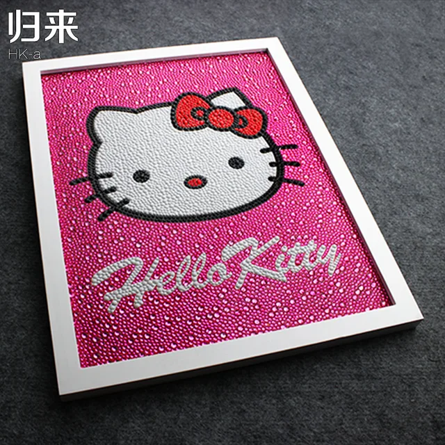 Lovely Hello Kitty Painting Diy 5D Diamond Painting Hello Kitty Cat