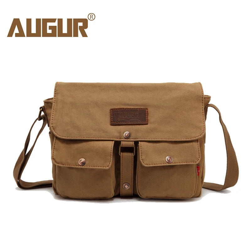 

AUGUR 2018 Fashion Men Crossbody Casual Vintage Canvas Shoulder For Men's High Quality Travel Newly Arrived Male Messenger Bags