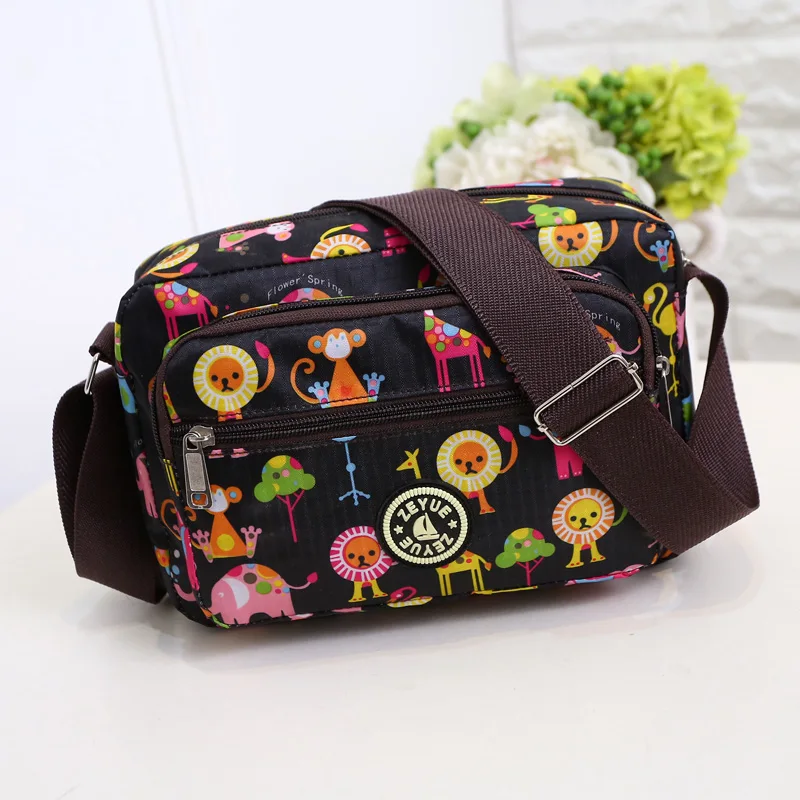 الأزياء Crossbody حقائب للنساء 2019 امرأة النايلون حقيبة زهرة حقيبة ساع عارضة الأم أكياس حقيبة قماش قنب Bolsas Femininas