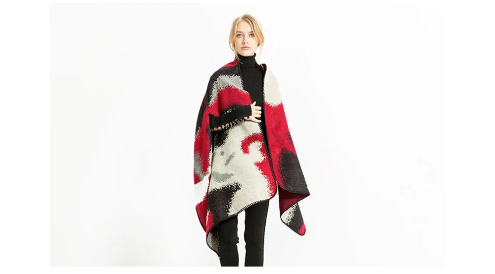 Women Warm Poncho (4)